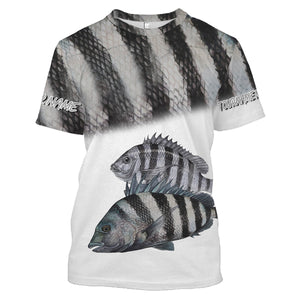 Sheepshead tournament fishing customize name all over print shirts personalized gift NQS190