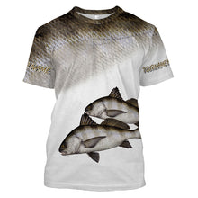 Load image into Gallery viewer, Black drum tournament fishing customize name all over print shirts personalized gift FSA40