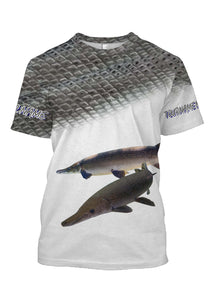 Alligator Gar tournament fishing customize name all over print shirts personalized gift NQS179