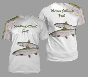 Lahontan cutthroat trout fishing full printing