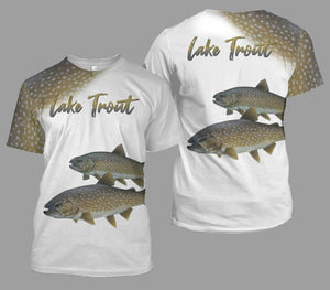 Lake trout fishing full printing