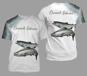 Chinook salmon fishing full printing