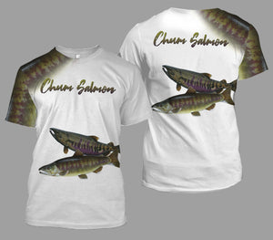 Chum salmon fishing full printing