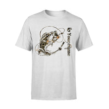 Load image into Gallery viewer, Bass fishing camo personalized bass fishing tattoo shirt perfect gift - Standard T-shirt - TTN