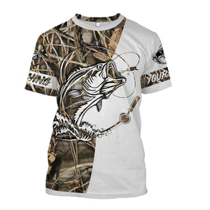 Personalized bass fishing tattoo full printing fishing shirt A1