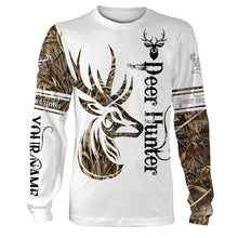 Load image into Gallery viewer, Tattoo camo deer hunter full printing customize shirt, all over print hoodie, zip up hoodie