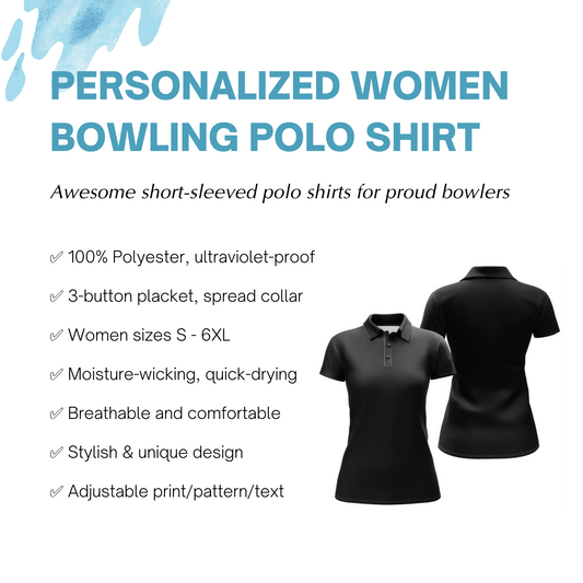 Apparently We are Trouble When We Bowl Together Bowling Polo Shirt Women Custom Bowling Team Jersey BDT91