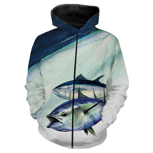 Tuna fishing all-over print shirts