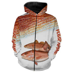 Redfish Puppy Drum fishing customize name all over print shirts personalized gift NQS204