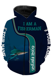 I am a fisherman blacktip shark full printing shirt and hoodie - TATS56