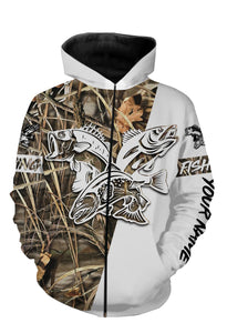 Personalized trout bass walleye fishing tattoo full printing shirt and hoodie - TATS10