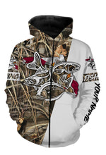 Load image into Gallery viewer, Personalized snook redfish flounder fishing camo Florida full printing shirts, hoodie - TATS13