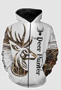 Tattoo camo deer hunter full printing customize shirt, all over print hoodie, zip up hoodie