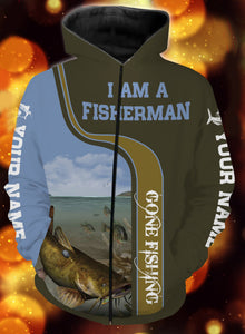 I am a fisher man flathead catfish fishing full printing shirt and hoodie - TATS31
