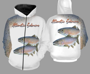 Atlantic salmon fishing full printing