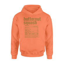 Load image into Gallery viewer, Butternut squash nutritional facts happy thanksgiving funny shirts - Standard Hoodie