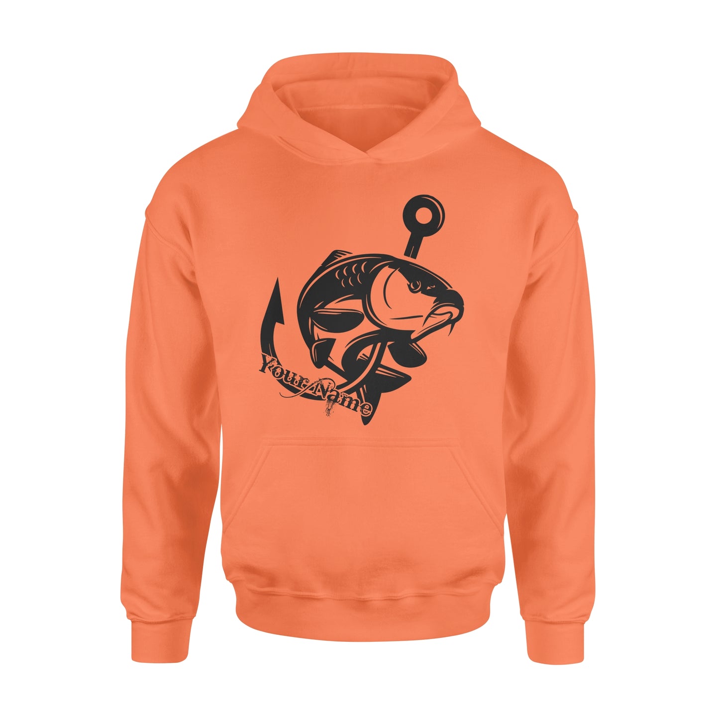 Carp fishing tattoos Customize name Hoodie, personalized fishing gifts for fisherman - NQS1208