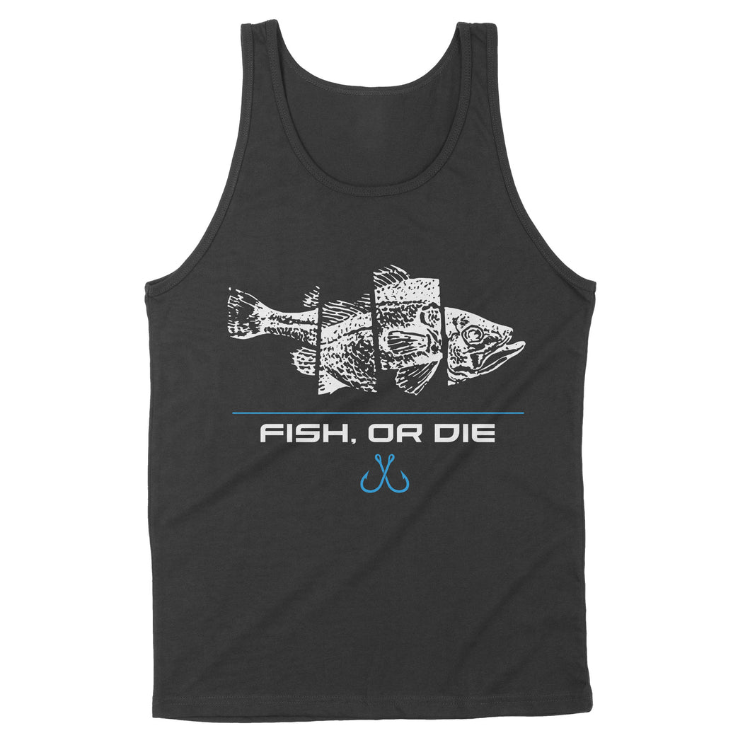 Fish or Die funny bass fishing shirt for men and women