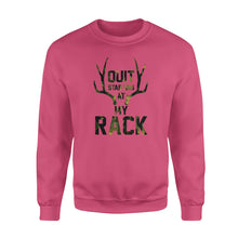 Load image into Gallery viewer, Quit starting at my rack - Standard Crew Neck Sweatshirt