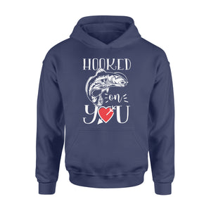 Fishing valentine day gift for husband hooked on you Hoodie - FSD1328D08