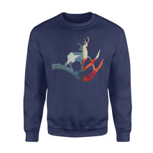 Load image into Gallery viewer, Texas deer hunting - Standard Crew Neck Sweatshirt