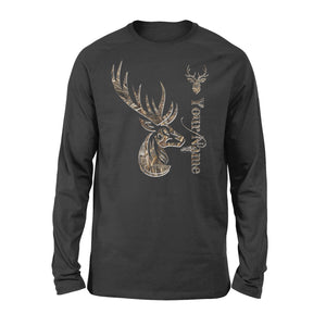 Deer hunting camo deer hunting tattoo personalized shirt perfect gift - Standard Long Sleeve