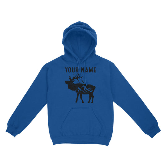 Elk Shirt Mountain Elk Custom Name Mens Womens Standard Hoodie FSD1809D02