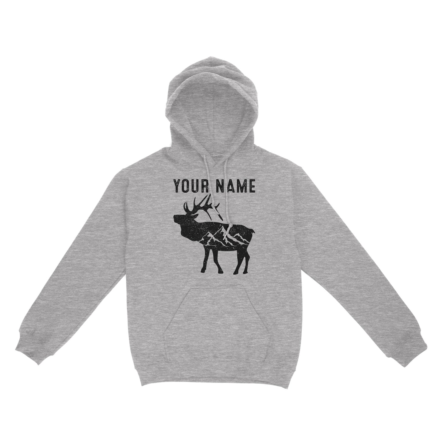 Elk Shirt Mountain Elk Custom Name Mens Womens Standard Hoodie FSD1809D02