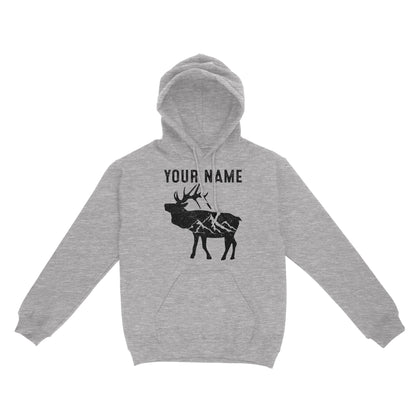 Elk Shirt Mountain Elk Custom Name Mens Womens Standard Hoodie FSD1809D02