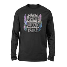 Load image into Gallery viewer, She has the soul of a Gypsy, the heart of a Hippie, the spirit of a Fairy Long sleeve shirts design bohemian styles - SPH57