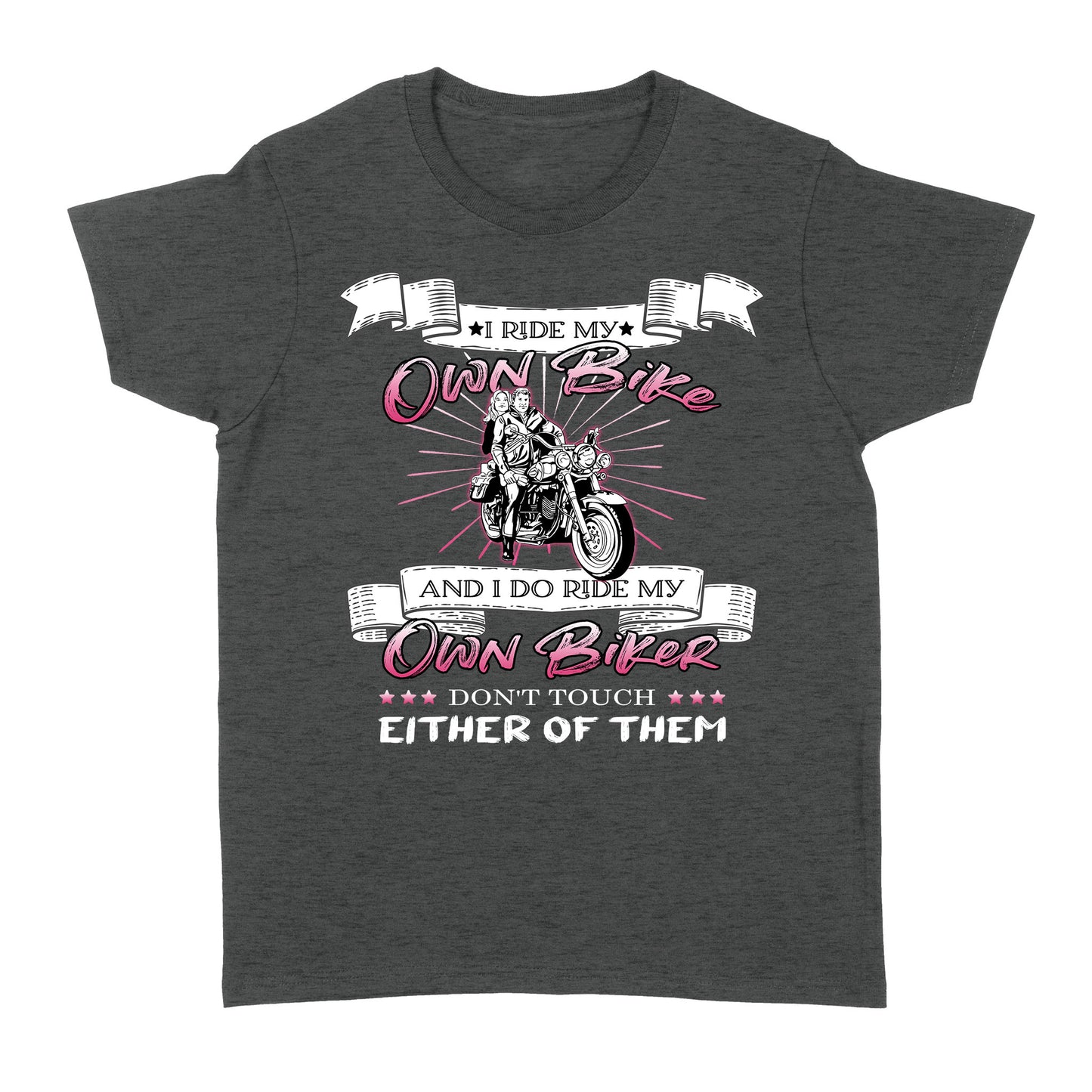 I Ride My Bike and My Biker, Funny Biker Girl Shirt, Women Female Motorcycle Shirt Gift for Her| NMS38 A01