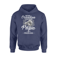 Load image into Gallery viewer, Being Grandpa is an honor, being papa is priceless NQS774 D06 - Standard Hoodie