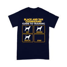Load image into Gallery viewer, Black and Tan Coonhound Standard T-Shirt | Funny Guide to Training dog - FSD1090D08