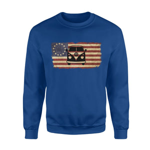 Campervan American flag shirt, camping shirt- 3DQ38