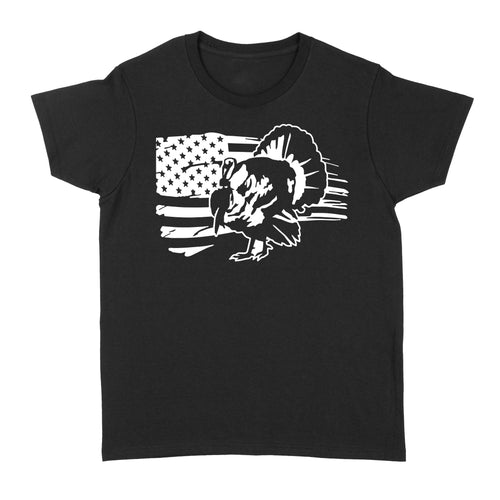 Turkey Hunting American flag women's T-shirt gifts for hunter - FSD1318D06