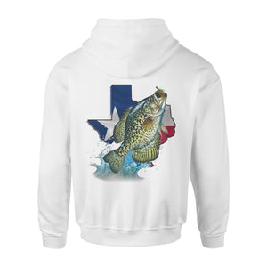 Crappie season Texas crappie fishing- Standard Hoodie