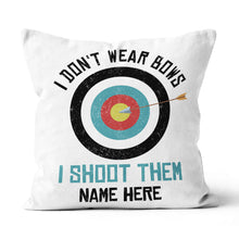 Load image into Gallery viewer, Personalized Archery Throw Pillows, Funny Saying Archery Pillows Gifts TDM0888