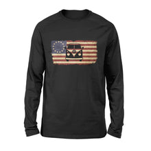 Load image into Gallery viewer, Campervan American flag shirt, camping shirt- 3DQ38
