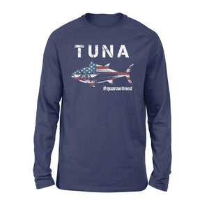 Tuna fishing US flag quarantined shirts