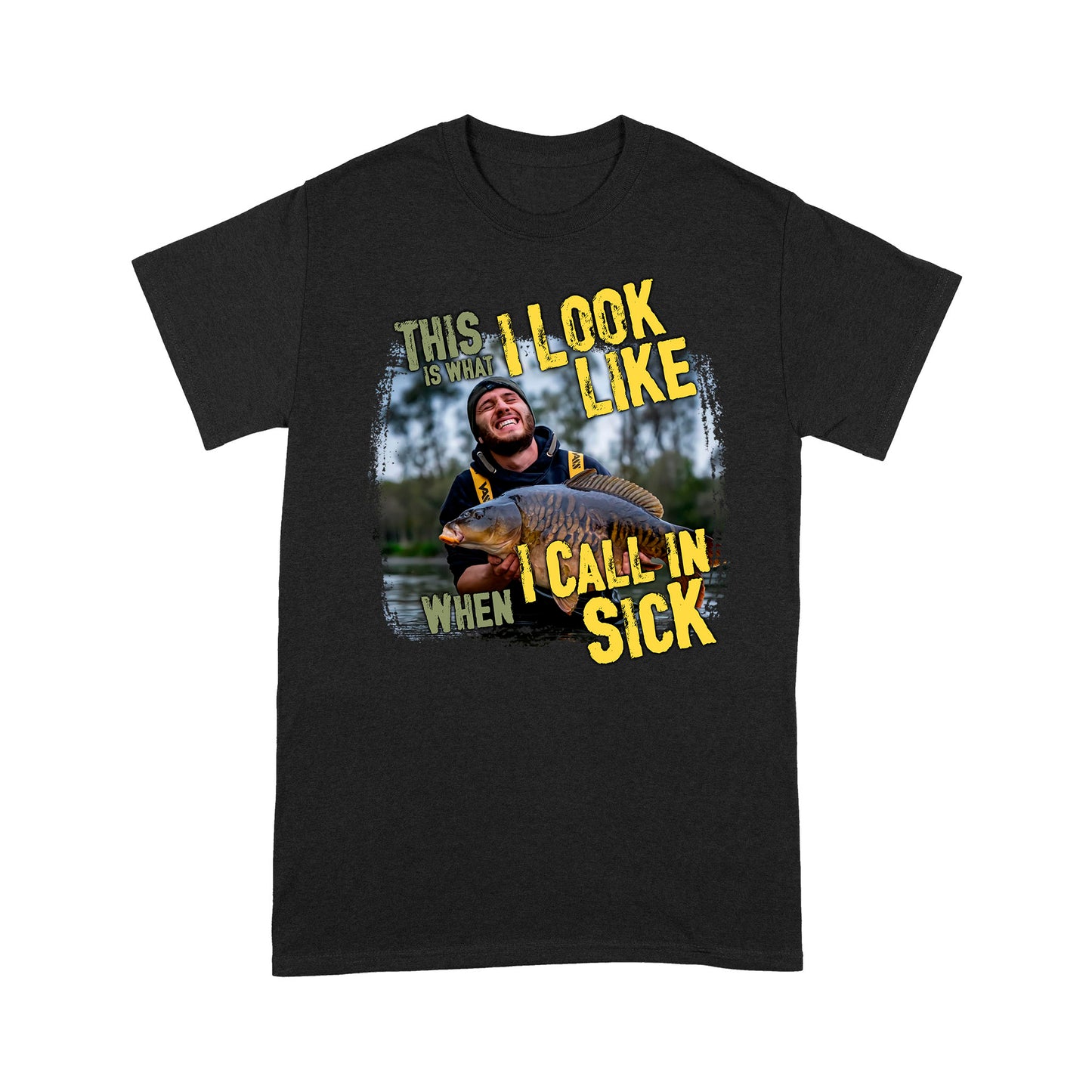 Funny Fishing Shirt Customize Photo "This is what I look like when I call in Sick" FSD2427D03