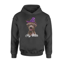 Load image into Gallery viewer, My dog is my witch - custom image for Halloween personalized gift - Standard Hoodie