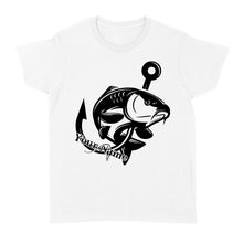 Load image into Gallery viewer, Carp fishing tattoos Customize name Women&#39;s T-shirt, personalized fishing gifts for fisherman - NQS1208
