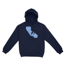 Load image into Gallery viewer, California Ice Fishing Shirts, Winter Fishing California State Love Fishing Hoodie - FSD2928 D06