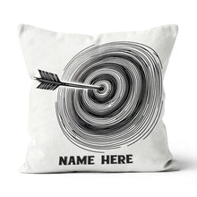 Load image into Gallery viewer, Personalized Continuous Line Target Archery Pillow, Archery Gifts Ideas VHM0930