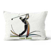 Load image into Gallery viewer, Colorful Continuous Golfer Custom Golf Pillow Personalized Golfing Gifts LDT1162