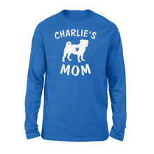 Load image into Gallery viewer, Personalized pug name mom shirt and hoodie