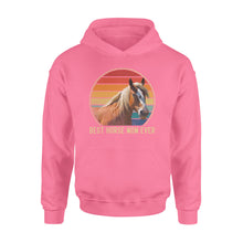 Load image into Gallery viewer, Custom photo best horse mom ever vintage personalized gift hoodie