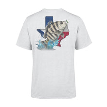 Load image into Gallery viewer, Sheepshead season Texas Sheepshead fishing - ds - Standard T-shirt