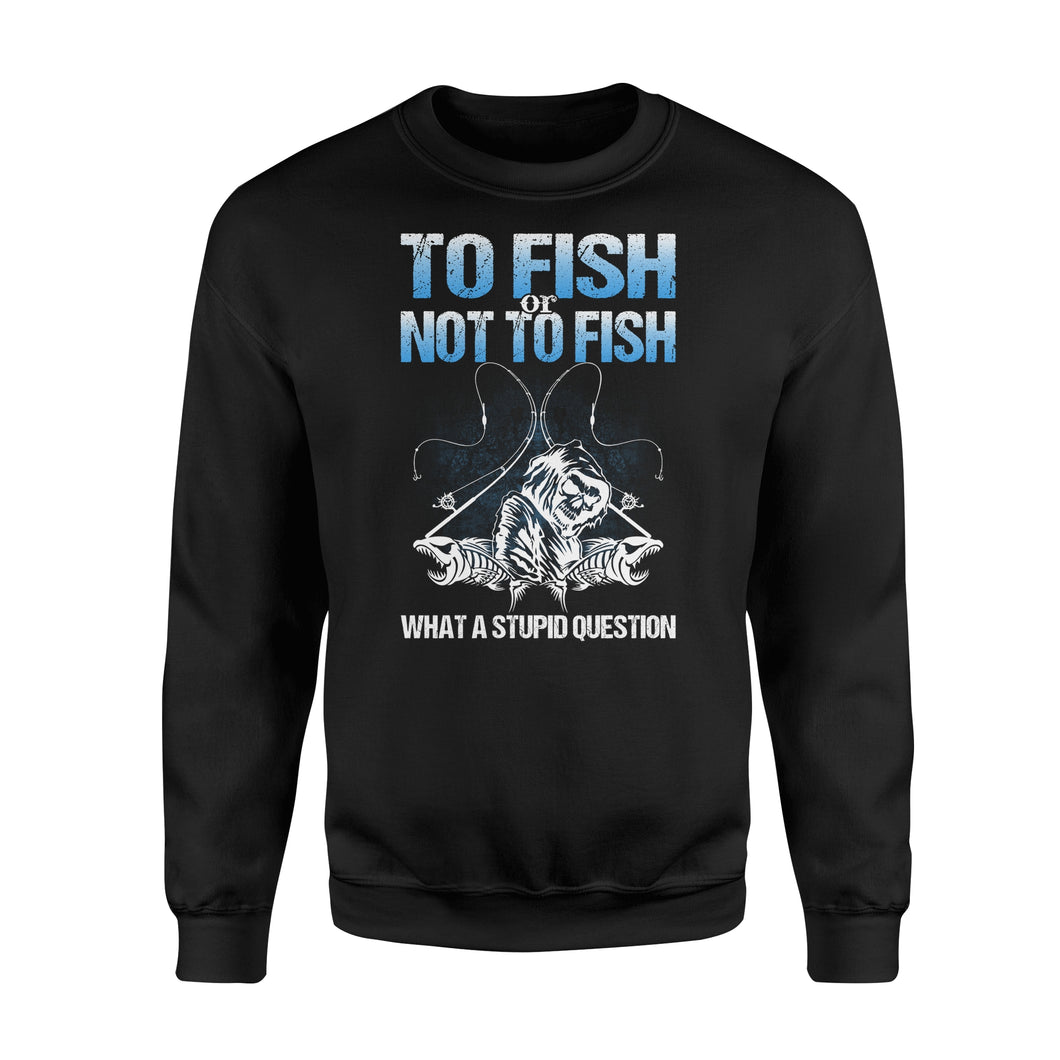 Awesome Fishing Fish Reaper fish skull Sweat shirt design - funny quote