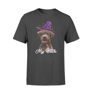 My dog is my witch - custom image for Halloween personalized gift - Standard T-shirt